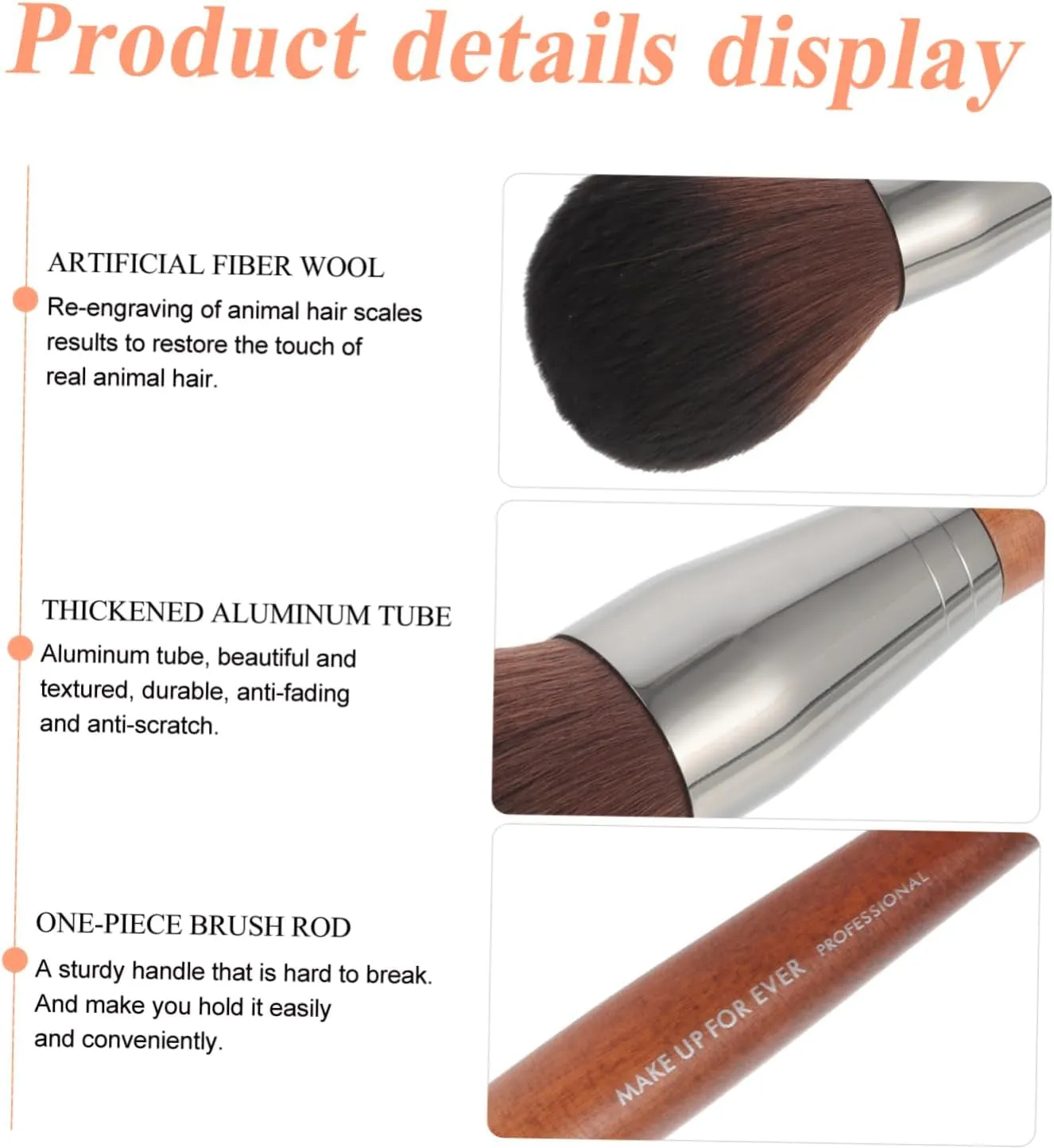 2 Pcs Large Size Loose Powder Brush Large Mineral Powder Cleaning Tools Highlighter Brush Face Loose Brush Makeup Brush Makeup Tool Honey Powder Brush Oversized Artificial Fiber