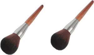 2 Pcs Large Size Loose Powder Brush Large Mineral Powder Cleaning Tools Highlighter Brush Face Loose Brush Makeup Brush Makeup Tool Honey Powder Brush Oversized Artificial Fiber