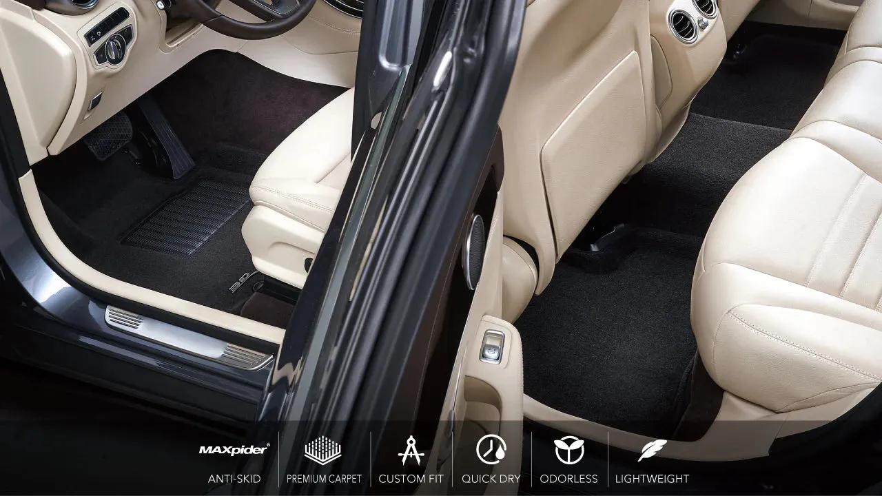 3D MAXpider Floor Mats Ford F150 Super Crew (2015-2024) All-Weather Elegant Series - Complete Set