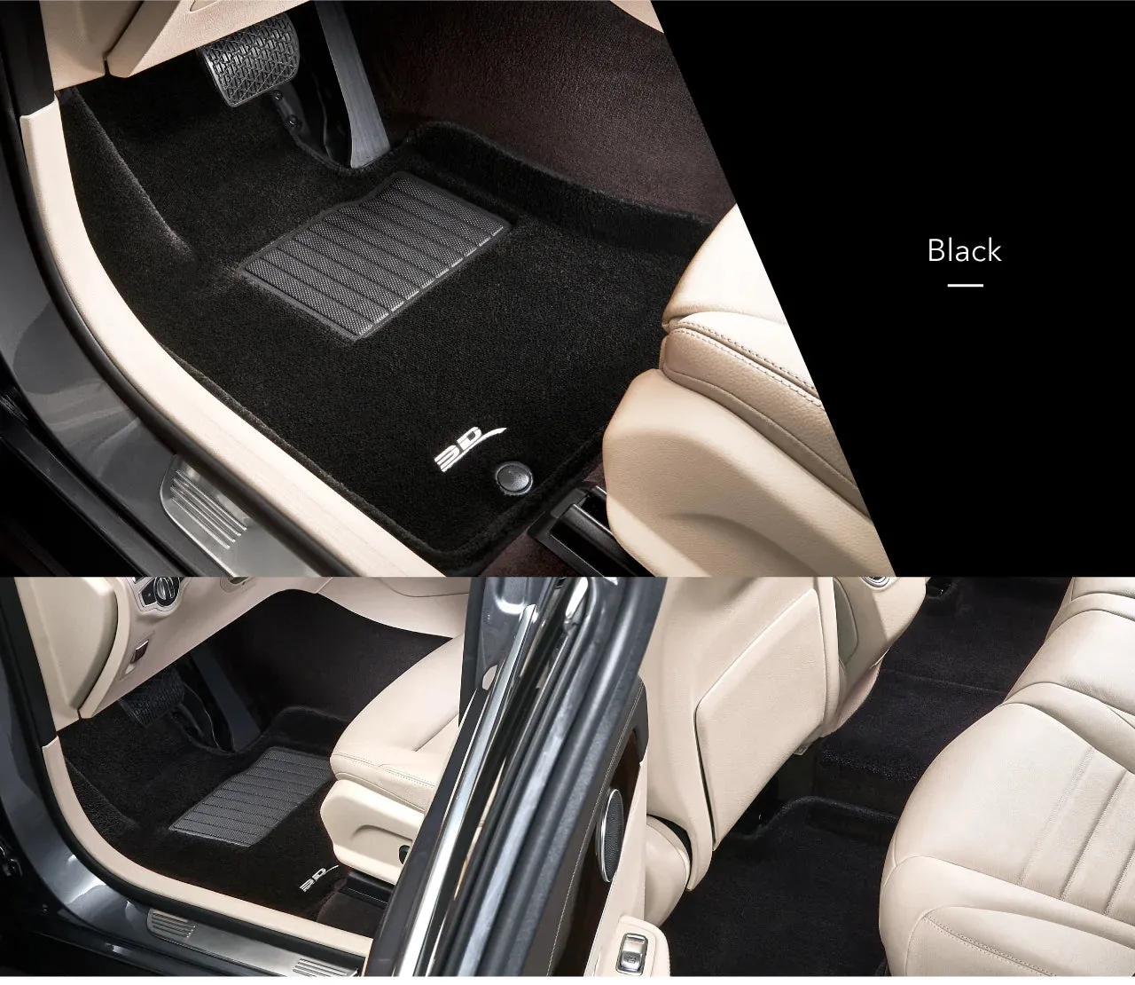 3D MAXpider Floor Mats Tesla Model 3 (20-23) Premium Perfect Fit Carpet Series - Complete Set