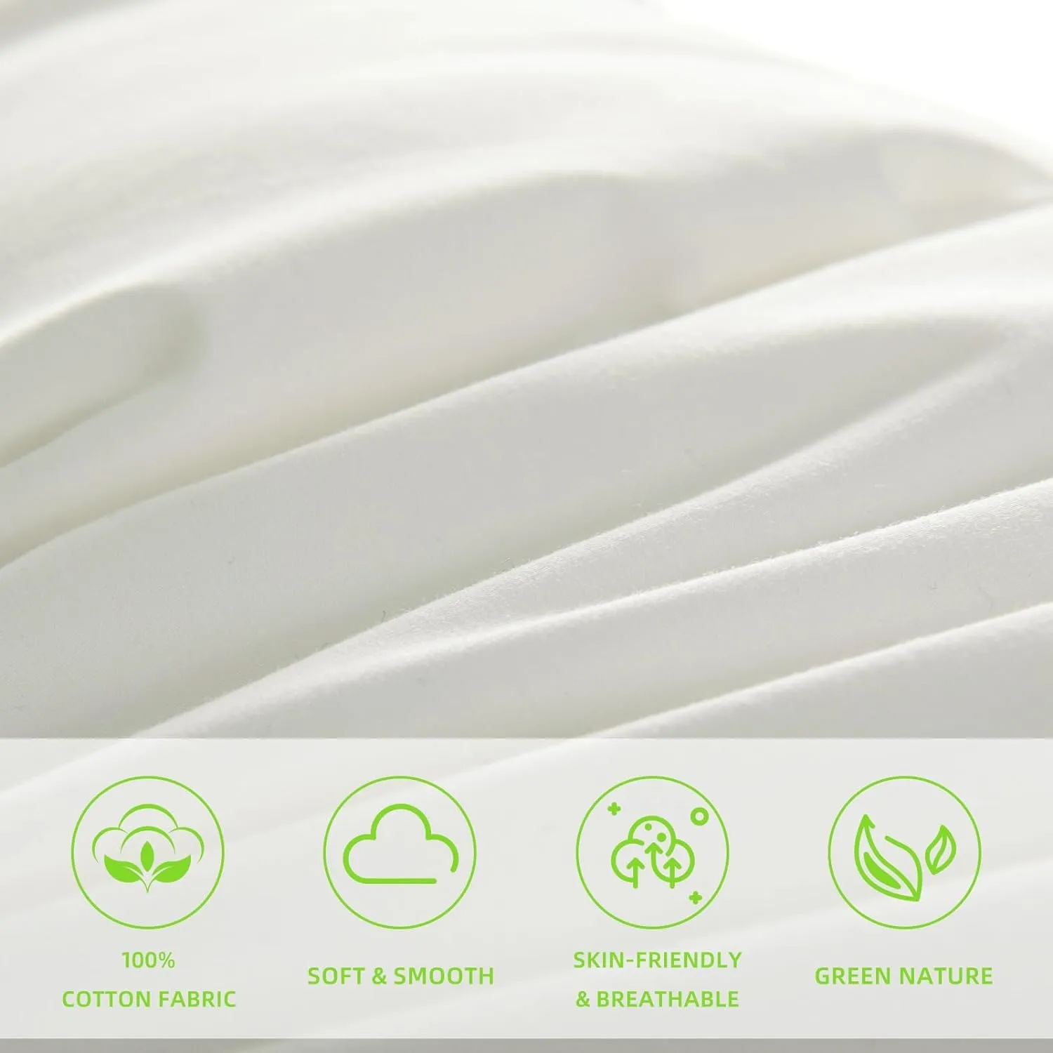 9villa Hybrid Pure Microfiber Pillow | Down Pillow for Sleeping | Soft Support for Side,Back and Stomach Sleepers,Medium Firm,Neck Supportive Pillow, Size 17x27 inch Set of 2
