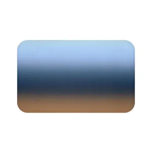 Abstract Bath Mat | Navy Sky Blue Beige Ombre