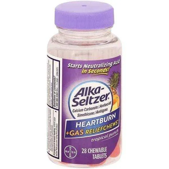 Alka-Seltzer Heartburn Relief   Gas ReliefChews Tablets - 28 Count