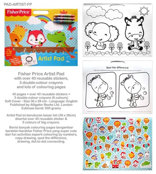 Alligator Fisher Price Artist Pad - English