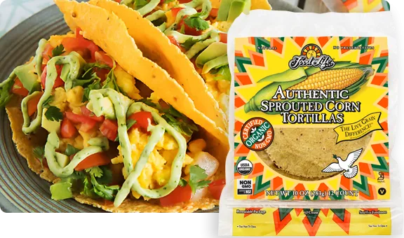 Authentic Sprouted Corn Tortillas by Food for Life, 283g
