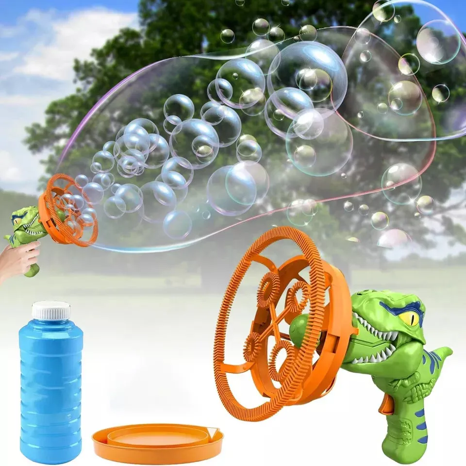 Battery Operated Cartoon Dance Colorful Bubble Gun