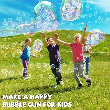 Battery Operated Cartoon Dance Colorful Bubble Gun