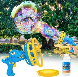 Battery Operated Cartoon Dance Colorful Bubble Gun