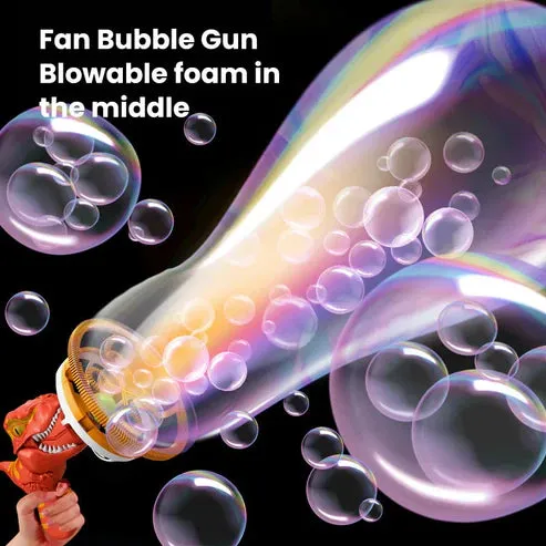 Battery Operated Cartoon Dance Colorful Bubble Gun