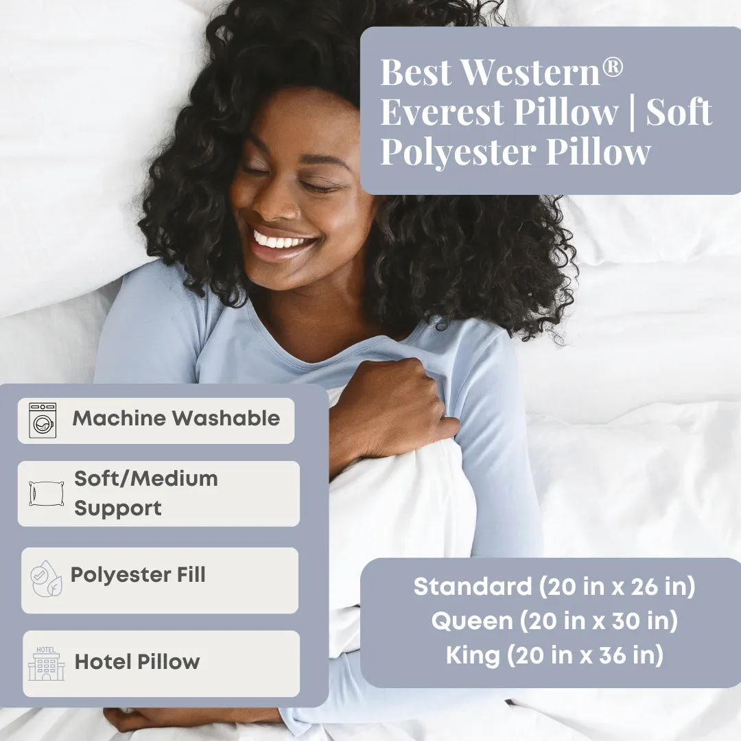 Best Western<sup>®</sup> Everest Pillow | Soft Polyester Pillow