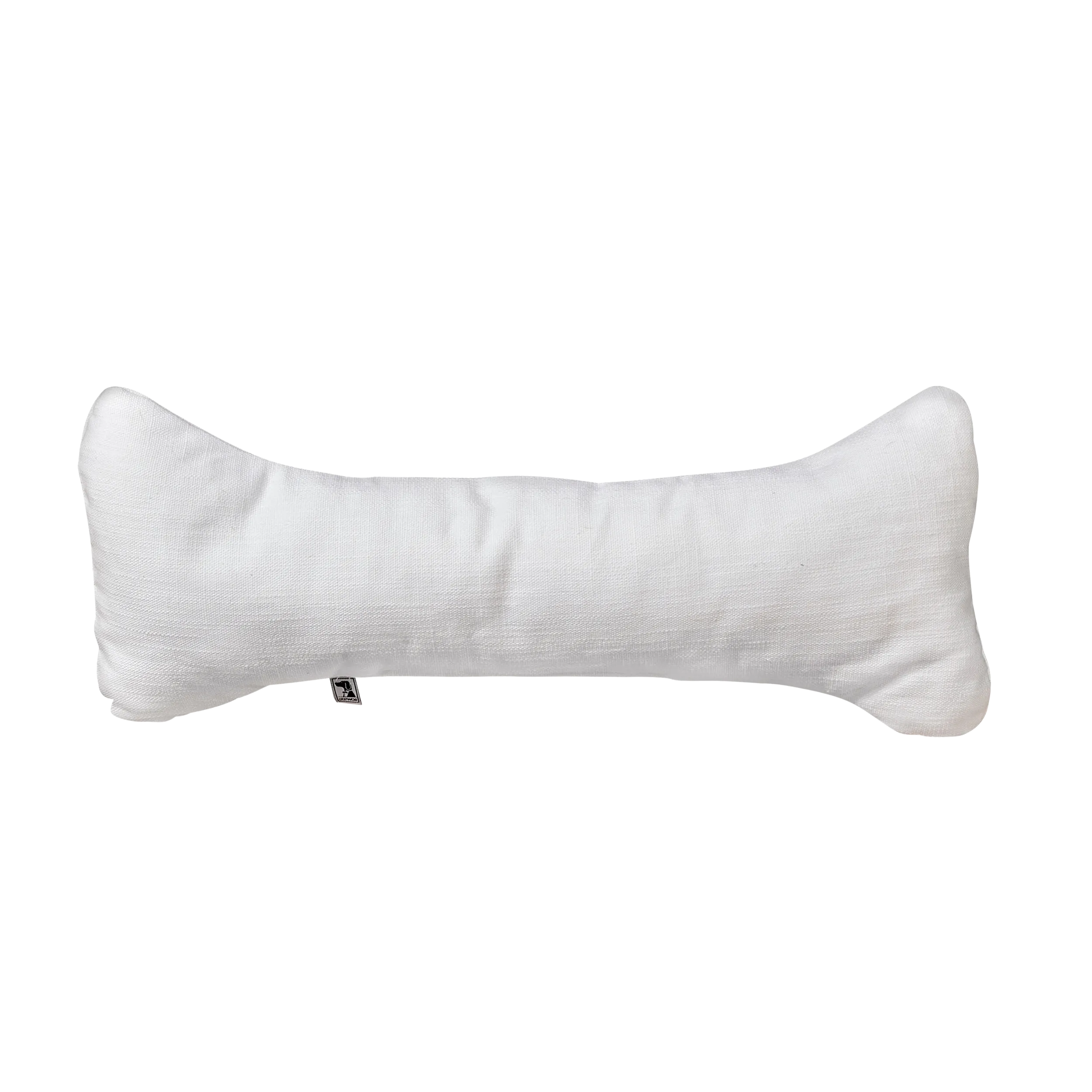 Bumper Bone Pillow | Pure White Linen