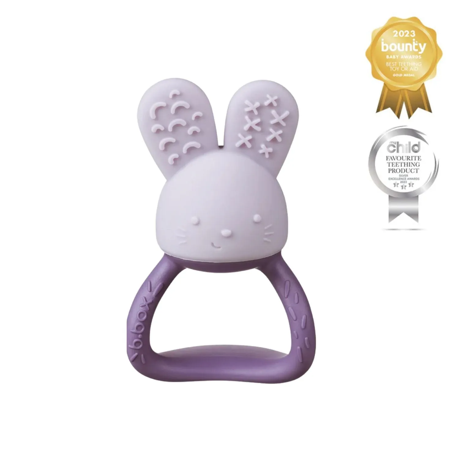 Chill   Fill Bunny Teether Peony Purple