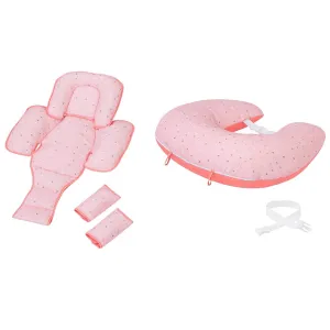 Clevamama ClevaCushion Nursing Pillow & Baby Nest (Coral)