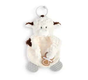 Cow teething buddy - paci holder