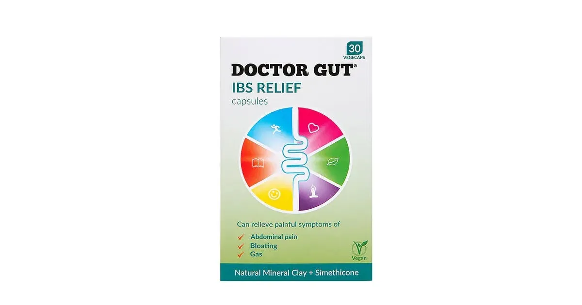 Doctor Gut IBS Relief Capsules x 30 | Drug-Free, Natural Relief