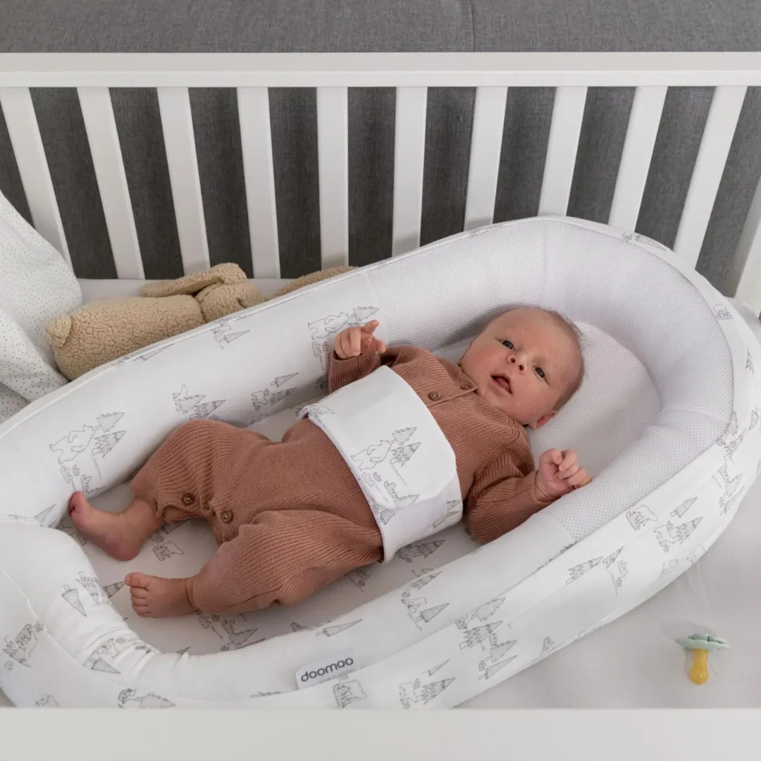 Doomoo Cocoon Baby Bed - Bear Family