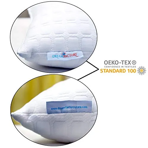 Dreamfactory 400 GSM Knitted Fabric Set of 2 Soft Sleeping Pillow