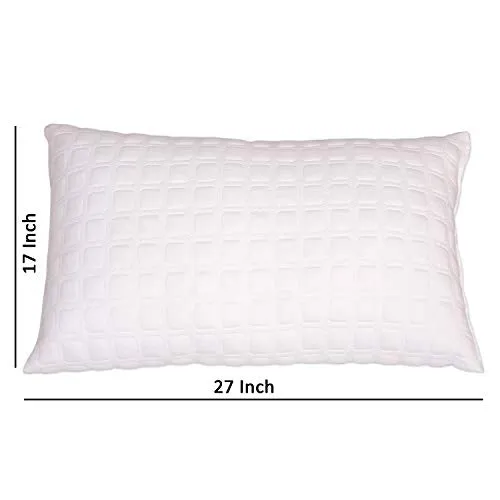 Dreamfactory 400 GSM Knitted Fabric Set of 2 Soft Sleeping Pillow