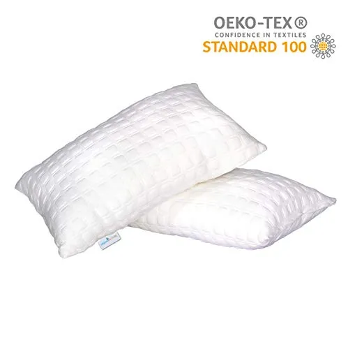Dreamfactory 400 GSM Knitted Fabric Set of 2 Soft Sleeping Pillow