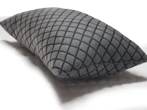 Dreamfactory 400 GSM Knitted Fabric Soft Fluffy Sleeping Pillow (17x27 - PC4 Black)