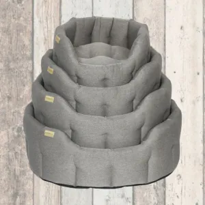 Earthbound Grey Silver Dog Bed