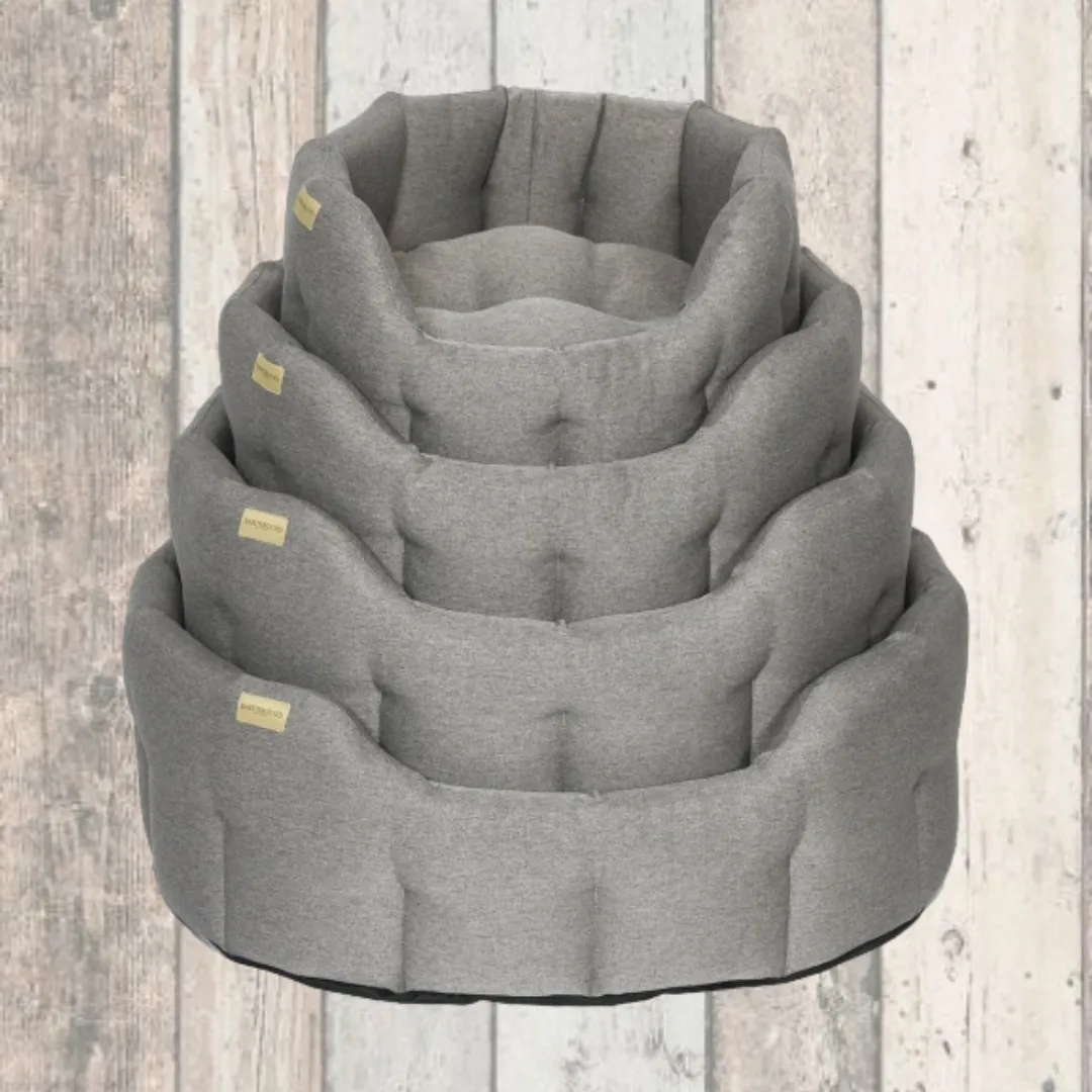 Earthbound Grey Silver Dog Bed