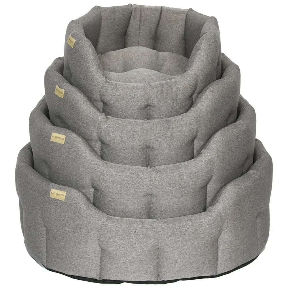 Earthbound Grey Silver Dog Bed