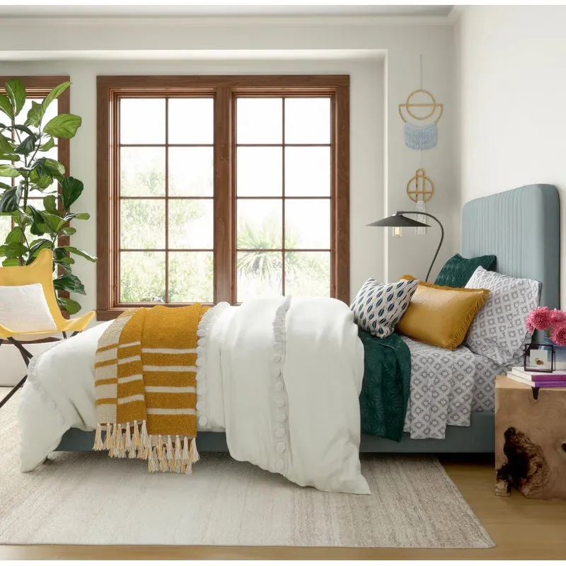 Eid-al-Adha Friler Upholstered Low Profile Standard Bed with free Shipping