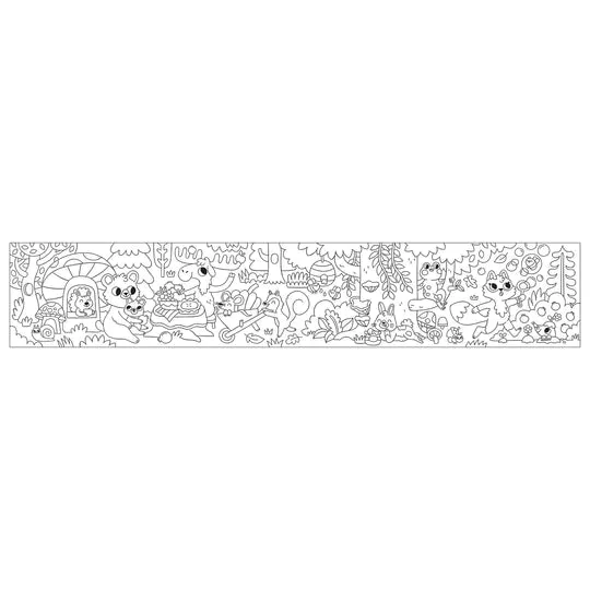 Forest Friends Mini Coloring Roll