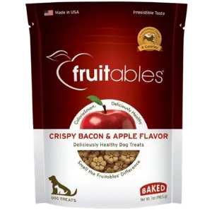 Fruitables Crispy Bacon & Apple Flavor Crunchy Dog Treats 7oz