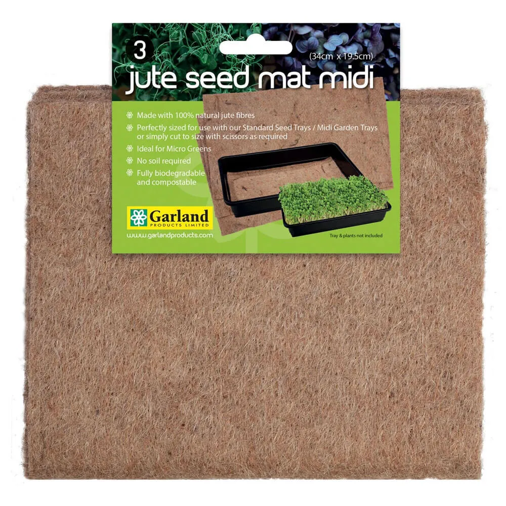 Garland Jute Seed Mat Midi (Pack of 3)