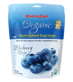 Grandma Lucy’s Organic Oven Baked Blueberry Dog Treats