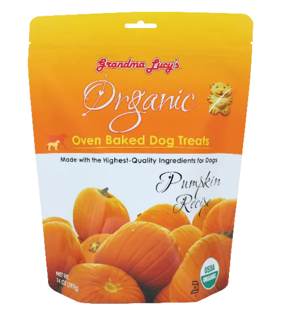 Grandma Lucy’s Organic Oven Baked Pumpkin Dog Treats