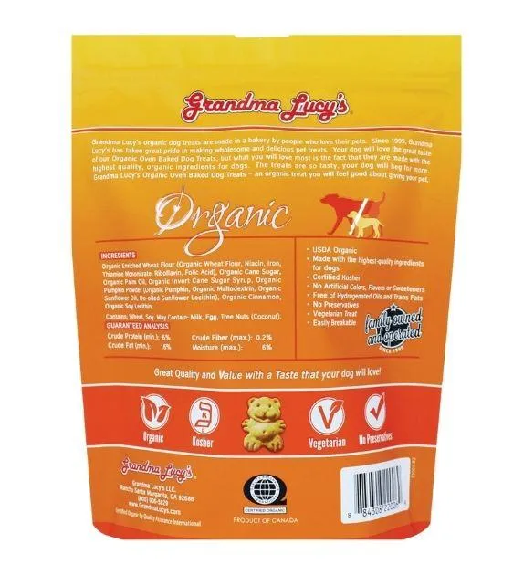 Grandma Lucy’s Organic Oven Baked Pumpkin Dog Treats