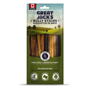 Great Jack’s Odour-Free Bully Sticks 6 pcs