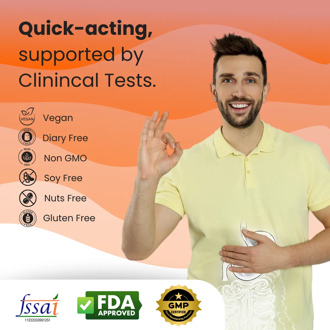 Happy Gut Oral Strips | Improve Digestion and Boost Gut Health | 30 Slips