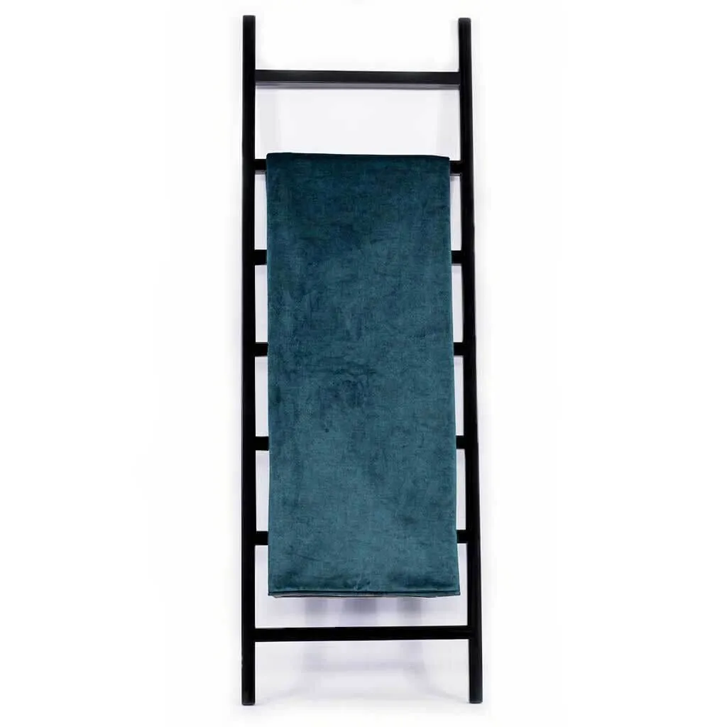 Harper Harbour Teal & Morning Mist Fabric Throw