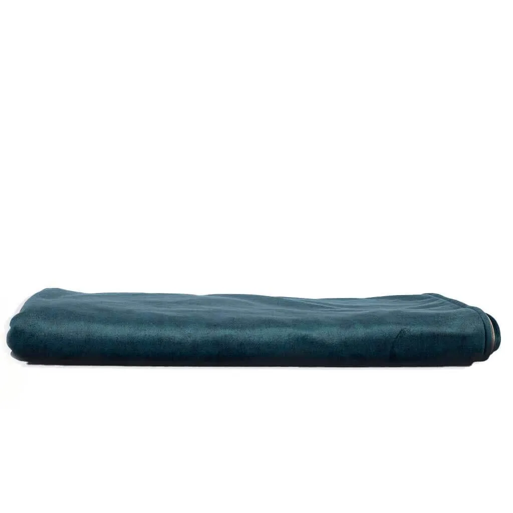 Harper Harbour Teal & Morning Mist Fabric Throw
