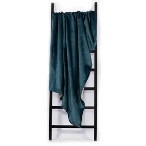 Harper Harbour Teal & Morning Mist Fabric Throw