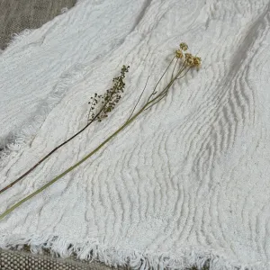 Ivory Flax Linen Throw