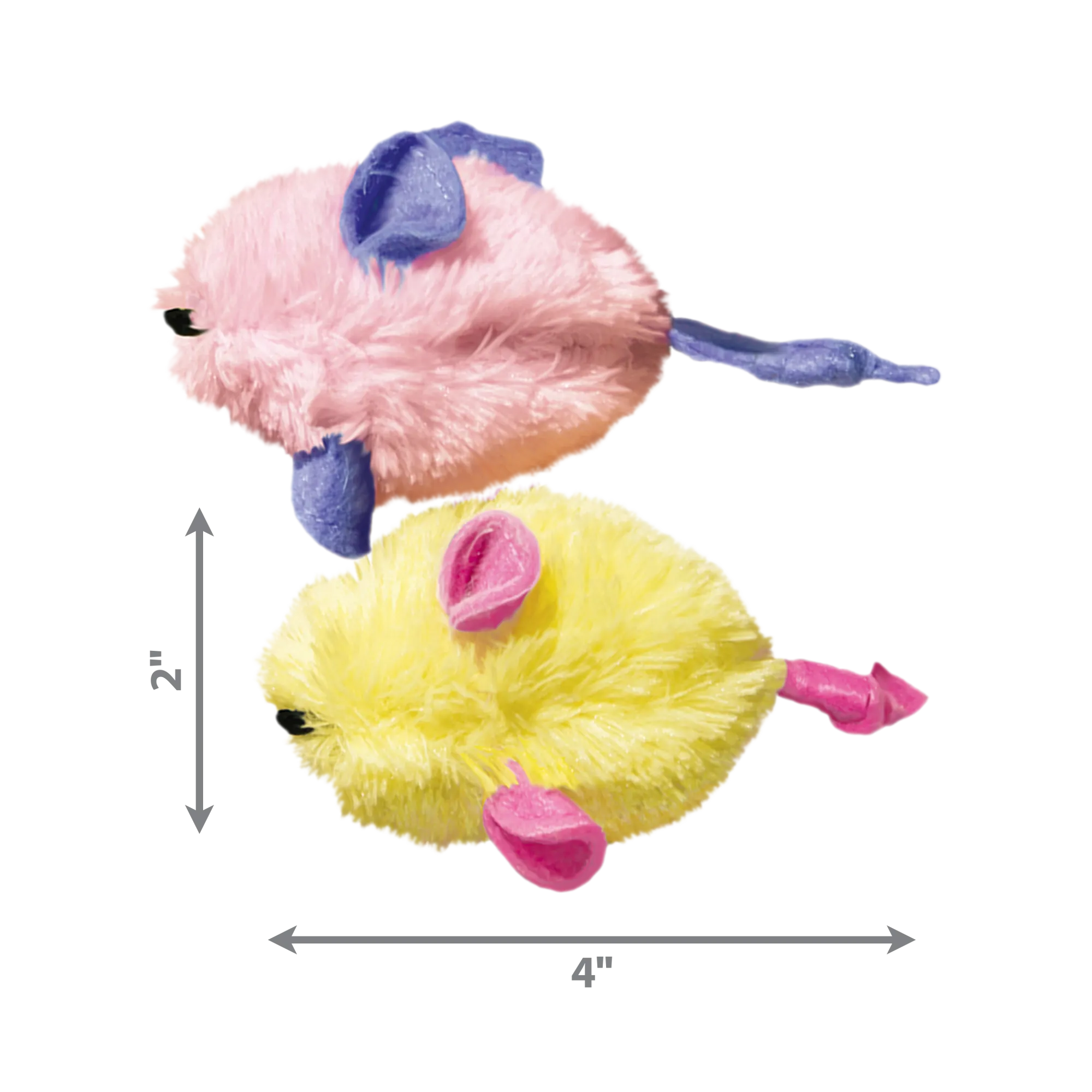 KONG Kitten Mice 2pk Assorted Cat Toy