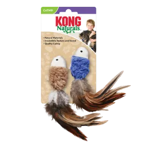 KONG Naturals Crinkle Fish Cat Toy 2pk