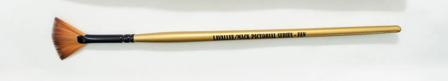 Mack Brush Mike Lavalee Pictorial Fan Brush
