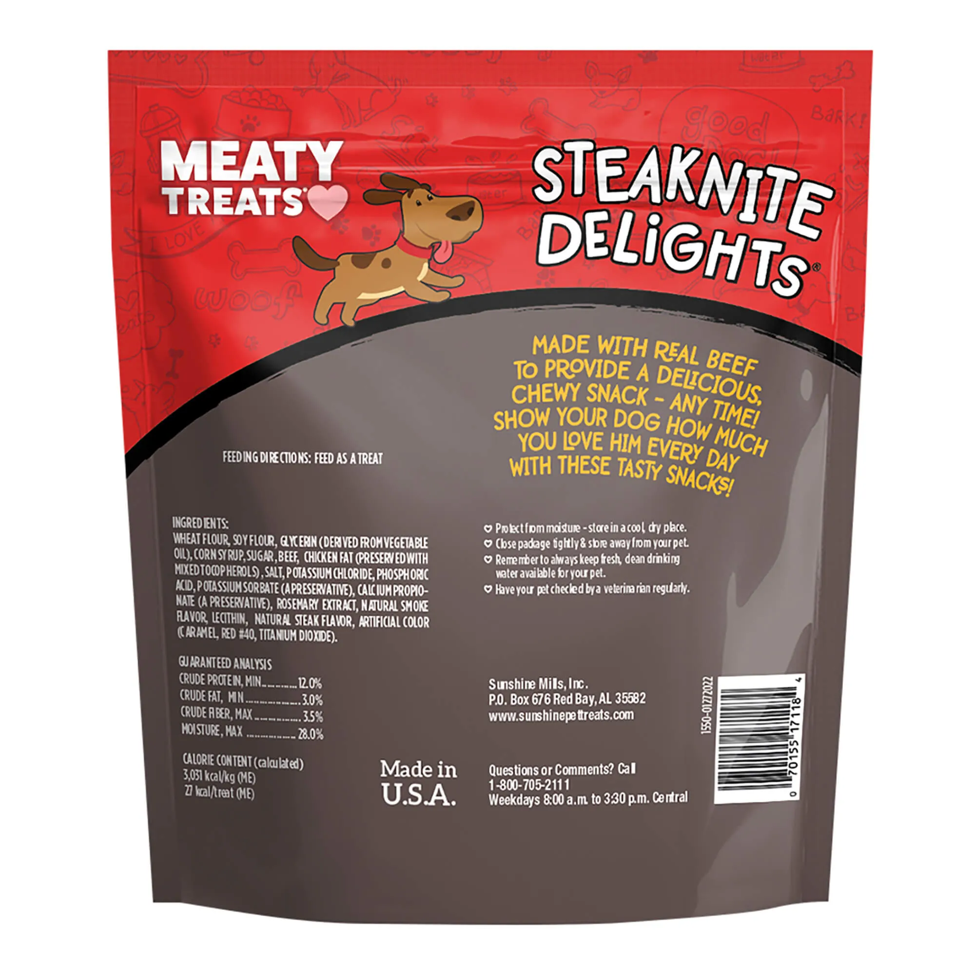 Meaty Treats Steaknite Delites, 25 oz