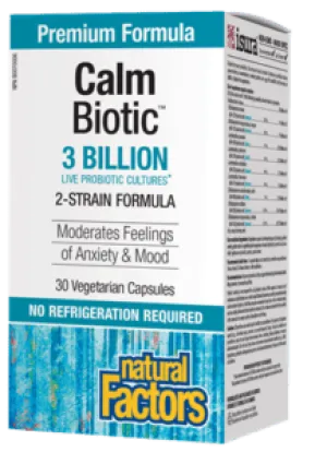 Natural Factors Calm Biotic 3Billion (30 VCaps)