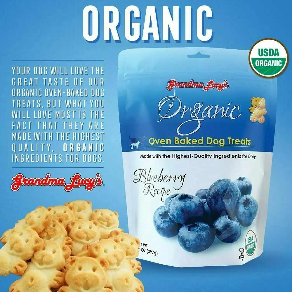 Organic Oven Baked Blueberry Dog Cookies
