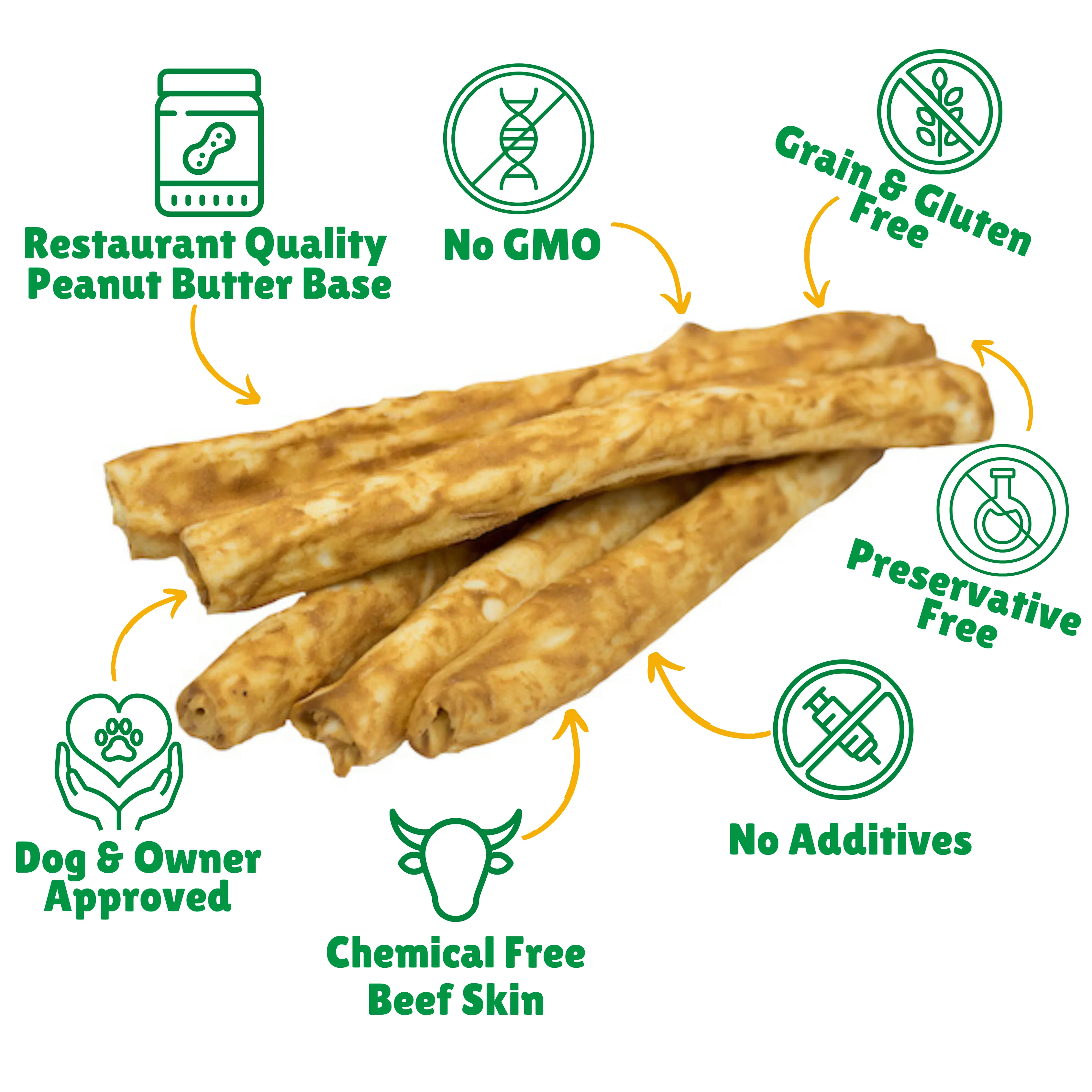Peanut Butter Basted Beefhide: Retriever