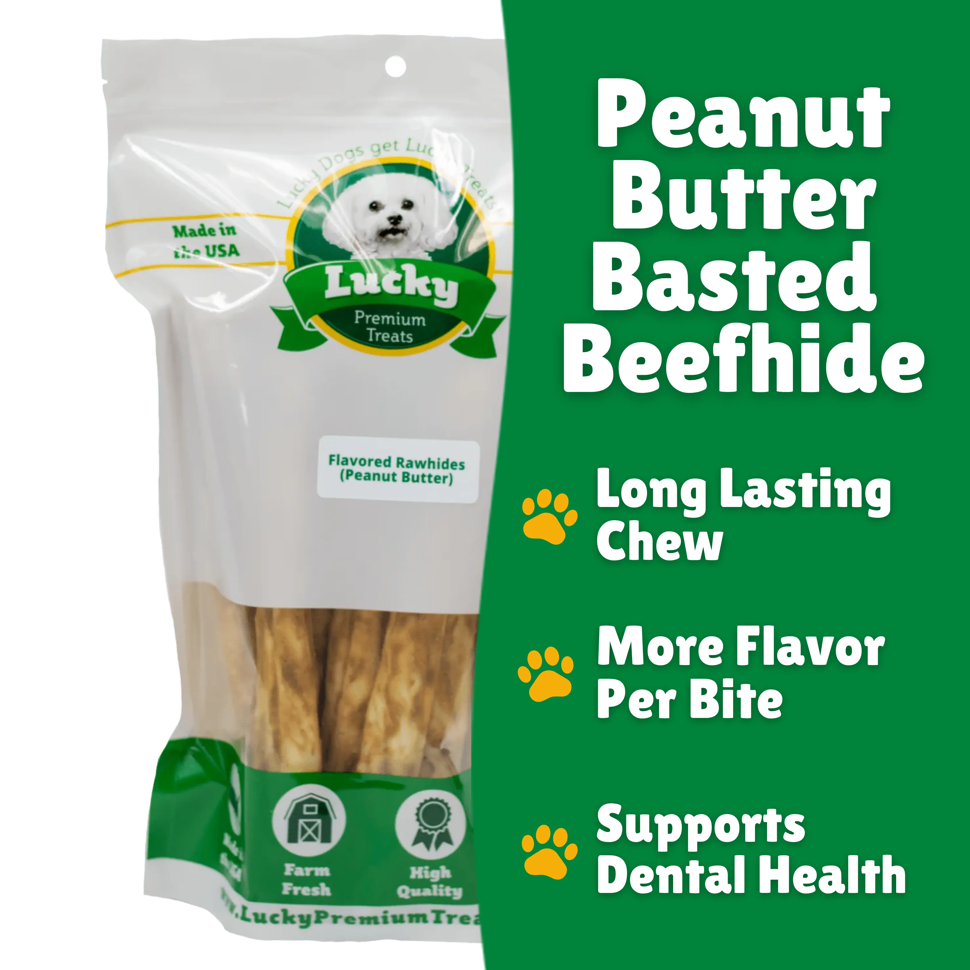 Peanut Butter Basted Beefhide: Retriever