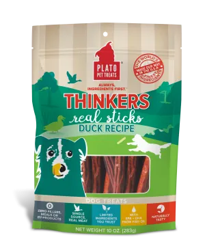 Plato Thinkers Duck Sticks Dog Treats