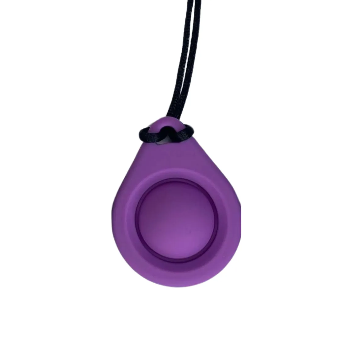 Pop It Oval Pendant Sensory Chew Necklace